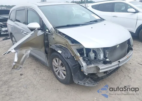 2015 Honda Odyssey Ex-L from USA, damaged, VIN 5FNRL5H69FB001467